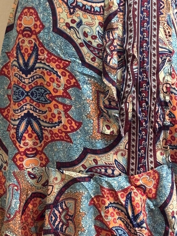 Wrap around Dress Printed With Flutter Sleeves &a… - image 8