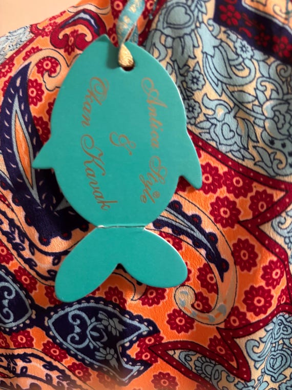 Wrap around Dress Printed With Flutter Sleeves &a… - image 5