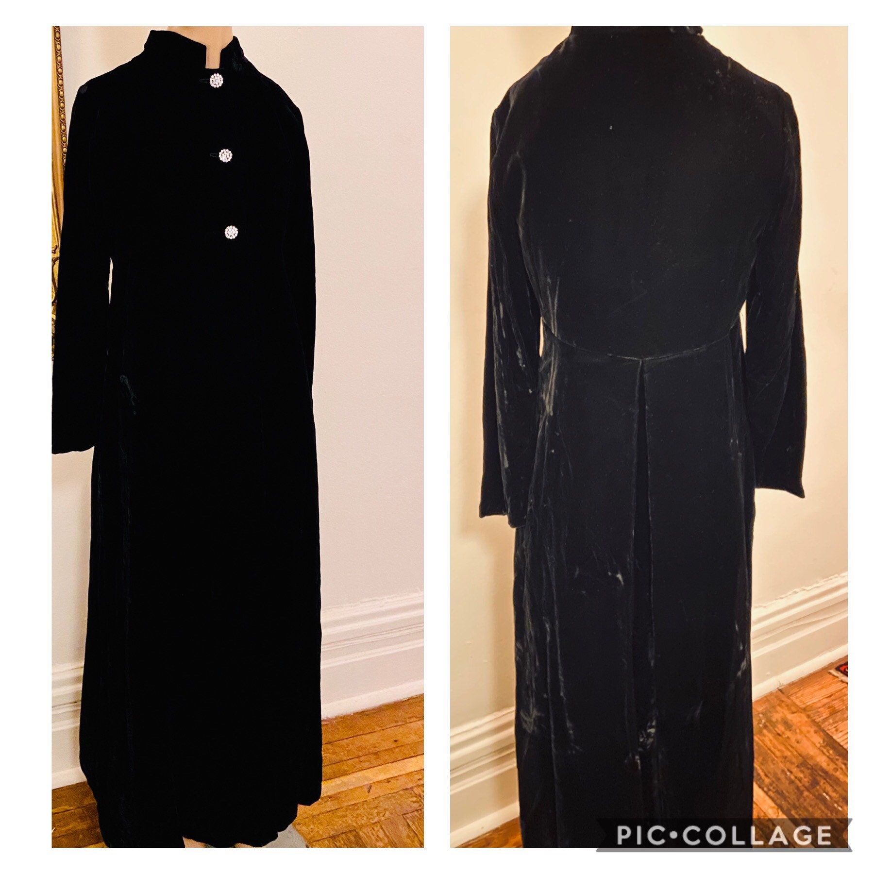 Medium 1960s Full Length Formal Pink Opera Coat with Rhinestone Trim