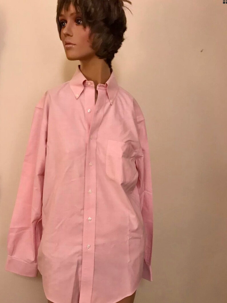 Classic Brooks Bros Pink button down shirt