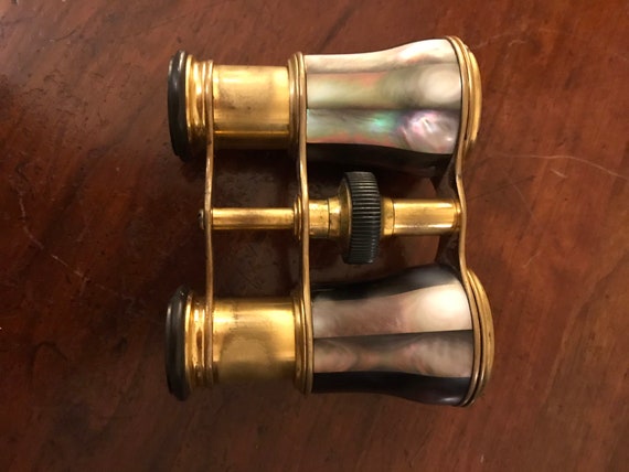 Antique Mother of Pearl opera Glasses - image 2