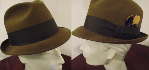 SALE Mad Men Mustard Fedora