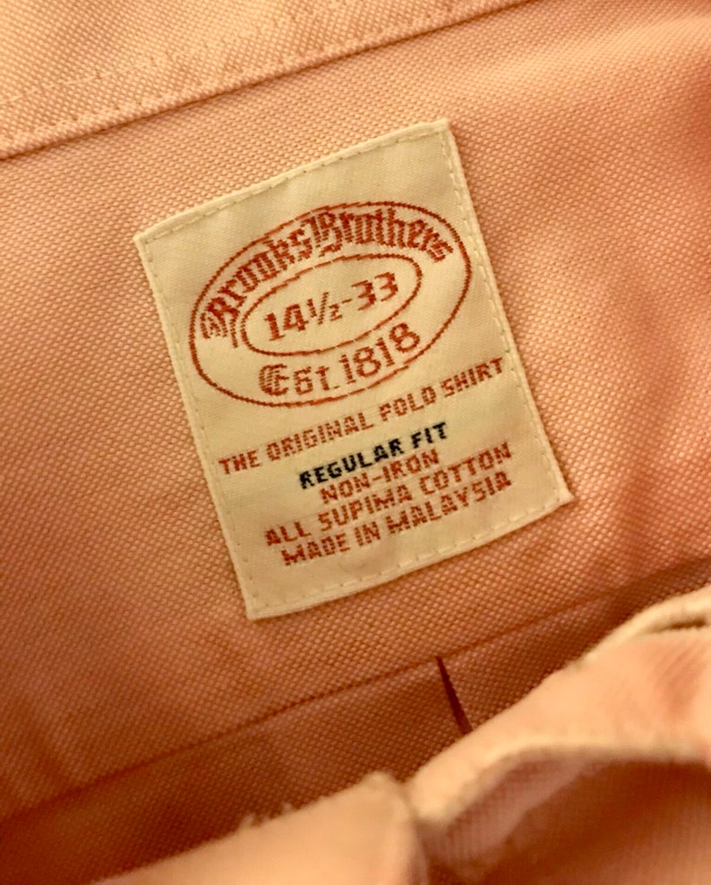 Classic Brooks Bros Pink button down shirt
