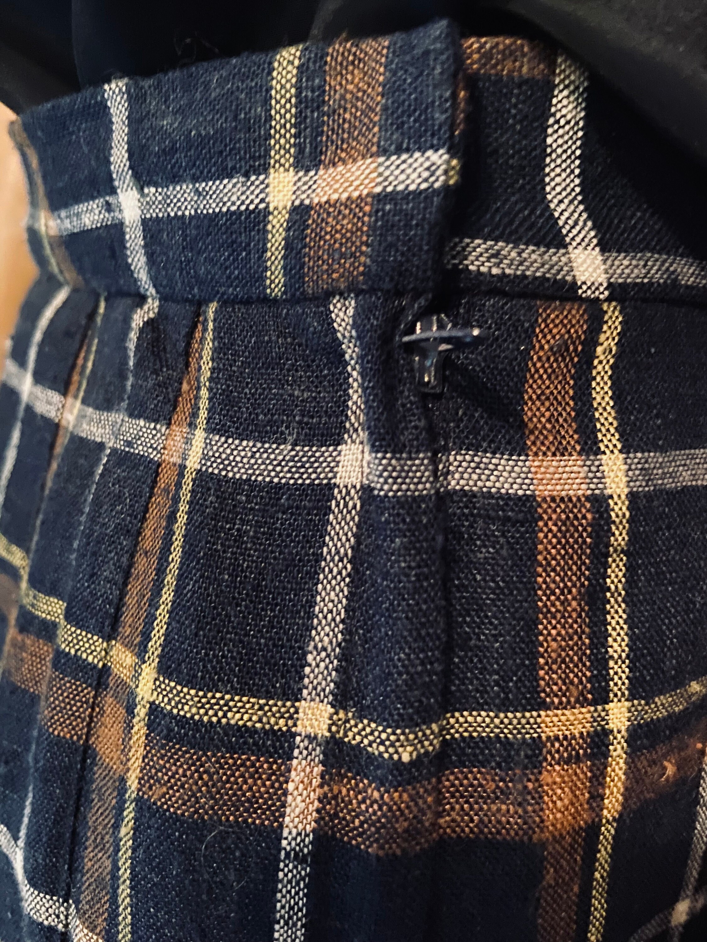 Jupe Longue En Laine TALBOTS – Taille 6P Petites – Style Droit à Carreaux Tartan Vert