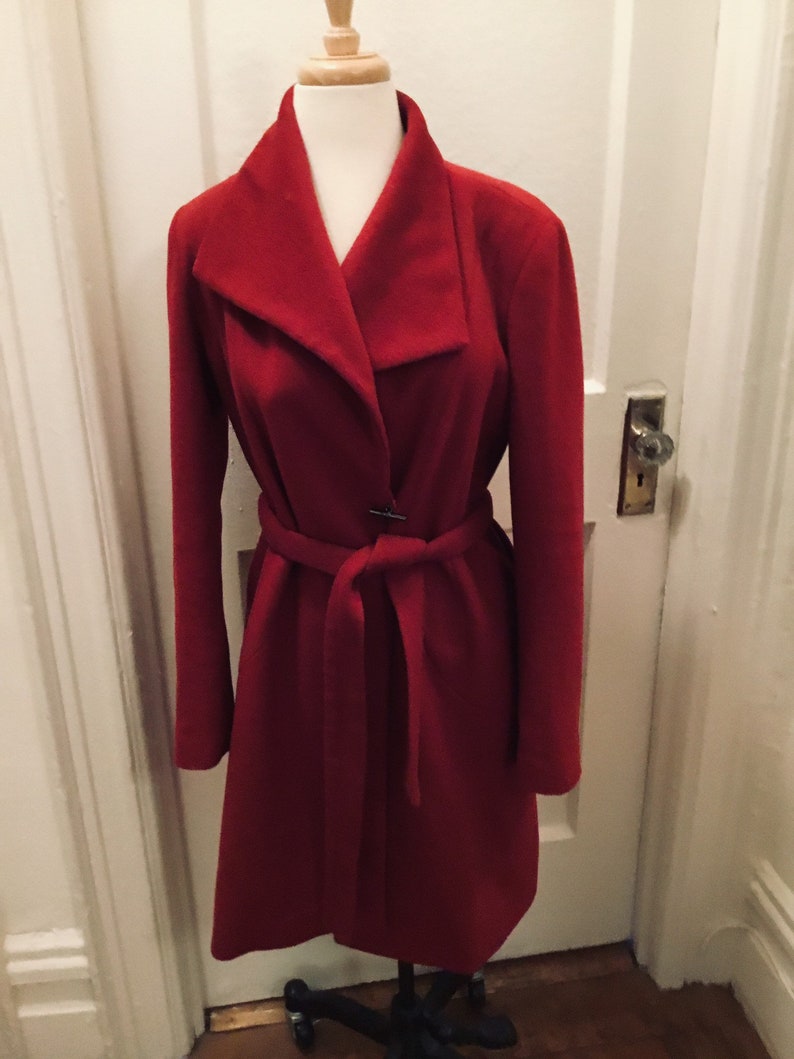 calvin klein toggled wrap front jacket