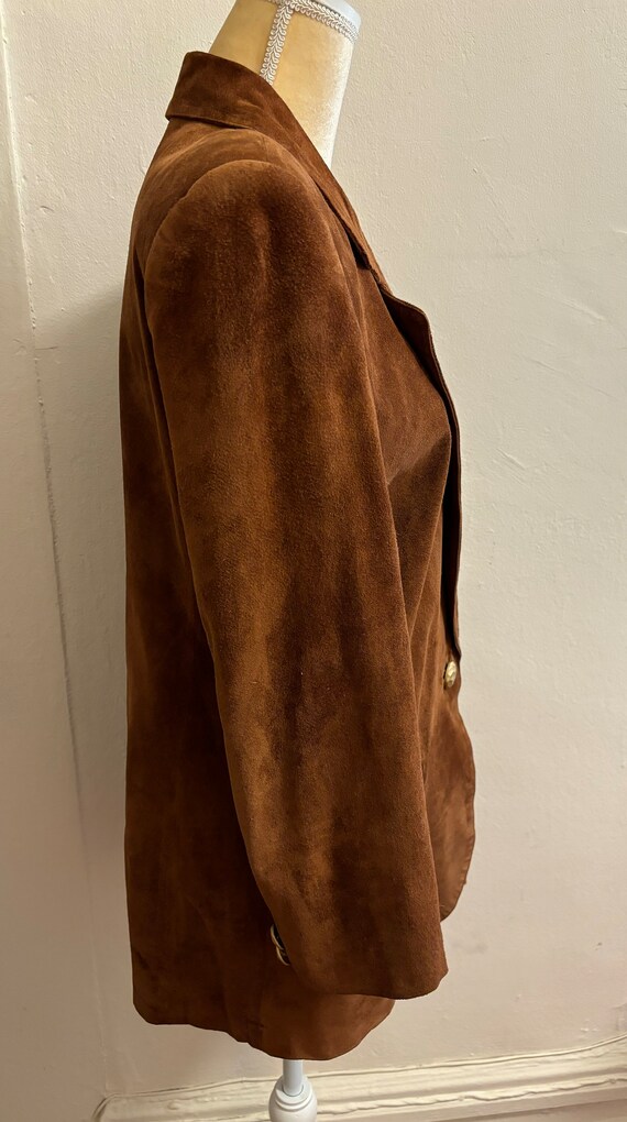 80’s Lord & Taylor Rust Pigskin Suede Woman’s Bla… - image 5