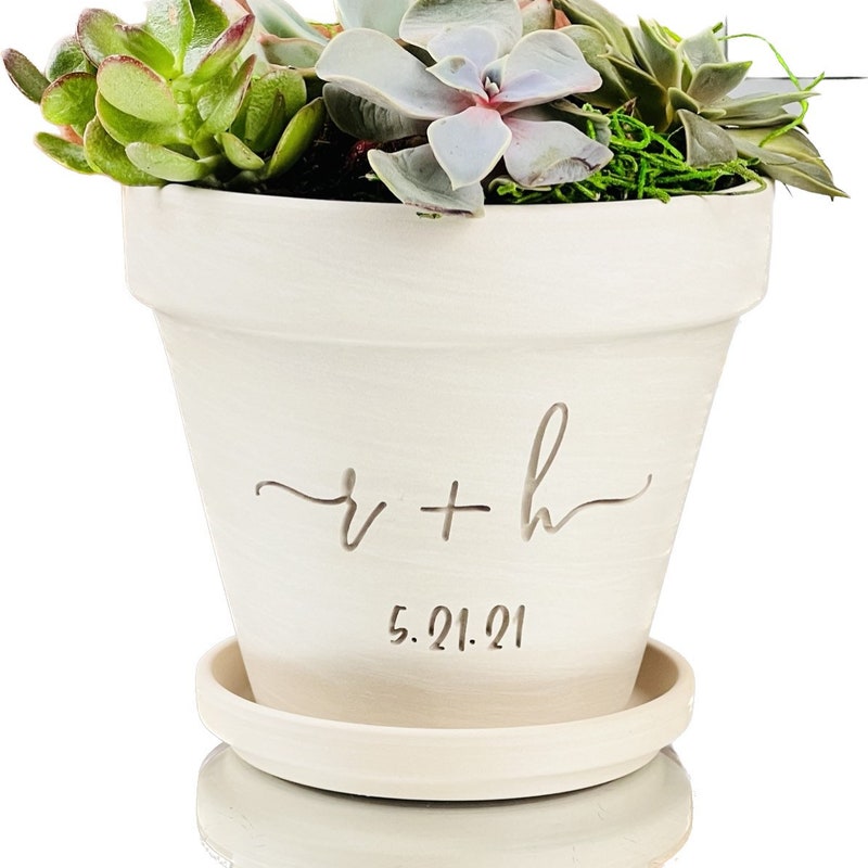 Mini Classroom Vector Small Engraved Flower Pot - Etsy