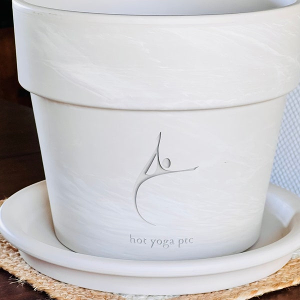 Customized Planter With Logo Etsy