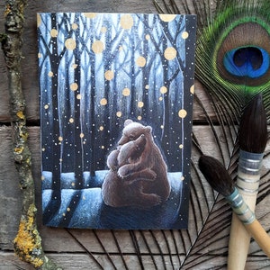 La carte de vœux du Hygge d’hiver par Hannah Willow
