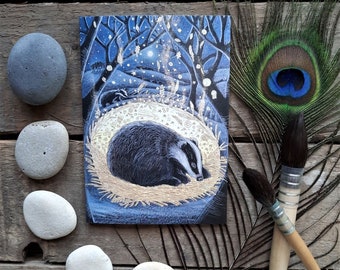 Ancestor Stag By Hannah Willow - UK Made Art Greetings Card - Spirit