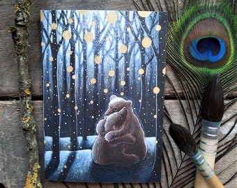 The Winter Hygge Greetings Card by Hannah Willow