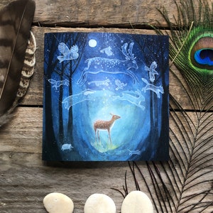 The Enchanted Forest Greetings Card, verjaardagskaart, kaart voor haar, kunstkaart van Hannah Willow