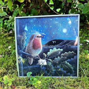 Freestanding Framed Print of &#39;The Rising Moon&#39; by Hannah Willow