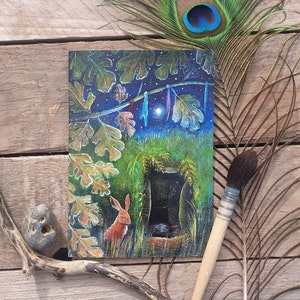 Segreto sotto l'albero di biancospino Biglietto di auguri di Hannah Willow