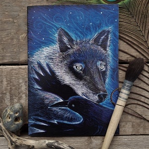 NIghts dark shadow Grußkarte von Hannah Willow