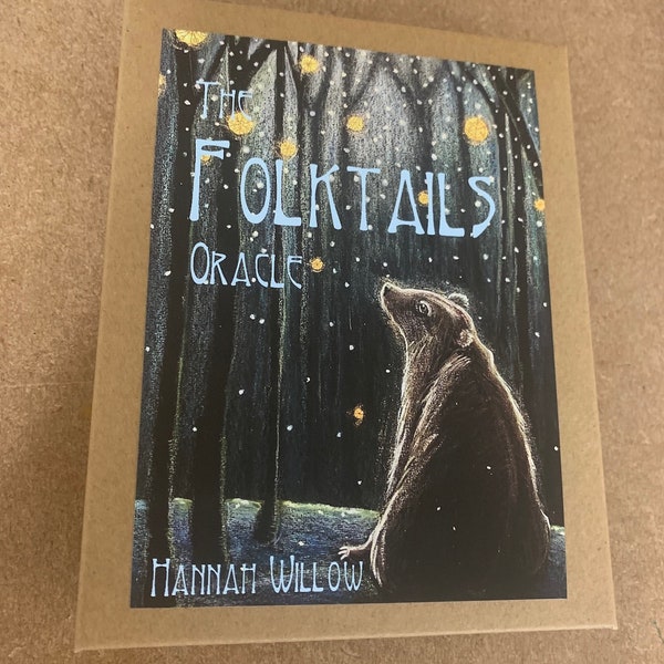 The Folktails Oracle By Hannah Willow. Tarot, oracle set with 36 cards and handmade book