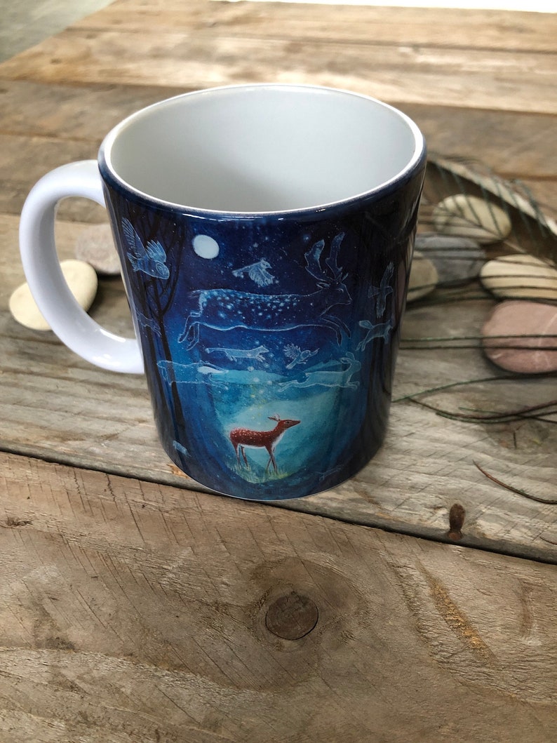 Enchanted Forest Coffee Mug by Hannah Willow image 2