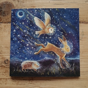 Beschwörung der Wintersonnenwende Grußkarte von Hannah Willow