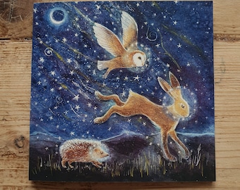 Carte de voeux Invocation du solstice d'hiver par Hannah Willow
