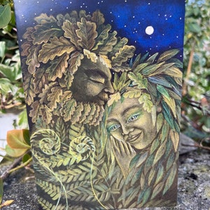 Die Heilige Hochzeit Grußkarte von Hannah Willow