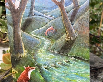 By the Rivers Edge Greetings card by Hannah Willow.