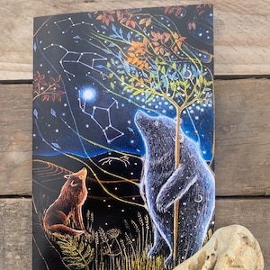 Grande carte récit A5 de « Great Bear II » par Hannah Willow, comprenant une nouvelle. Une carte de voeux pour les personnes que vous aimez