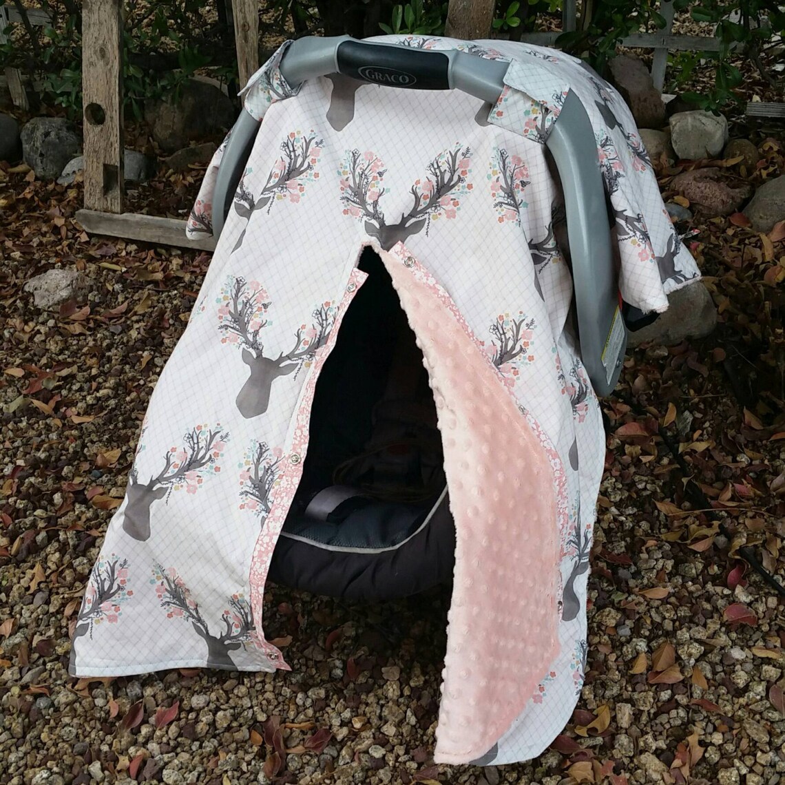 Baby Car Seat Canopy Baby Car Seat Cover Pink Car Canopy Etsy