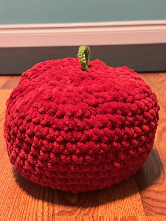 Crochet Red Apple - Etsy