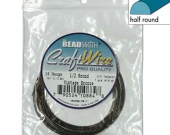 Beadsmith 18 Gauge SQUARE Wire GOLD 21 Feet!