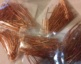288 Copper-plated 1.5" Beadsmith Headpins-144 Pairs of Earrings - Perfect Size!