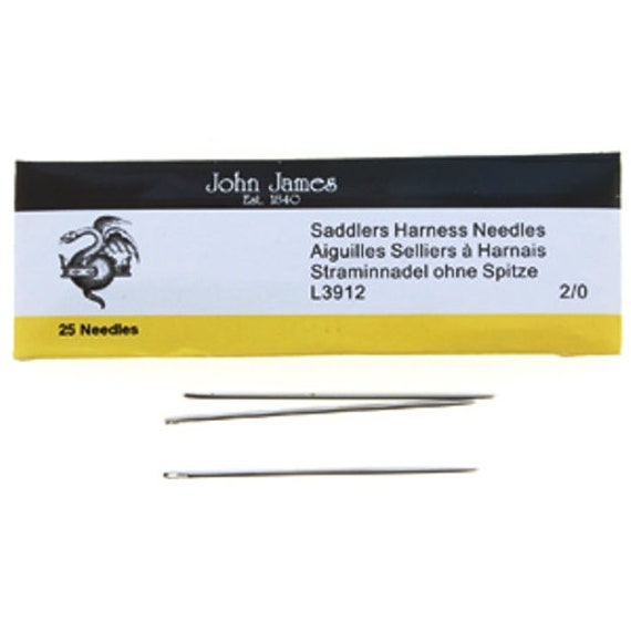 John James Glovers Needles Size 12 43606 Size 12 Leather Needles, Glovers  Bulk Pack Needle, Craft Needles, John James Needle L3910 