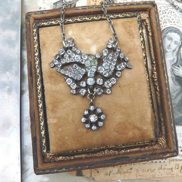 Antique Georgian Saint Esprit Dove Necklace, Grace Received, offered by RusticGypsyCreations