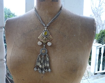 Vintage Tribal Assemblage Necklace, by RusticGypsyCreations