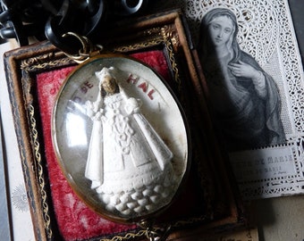 Antique French Black Madonna Meerschaum Necklace, Vierge Noire, A Relic for the Passionate, by RusticGypsyCreations