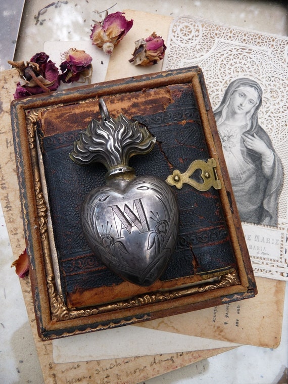 Antique French Victorian Sacred Heart, A Gypsy Tal