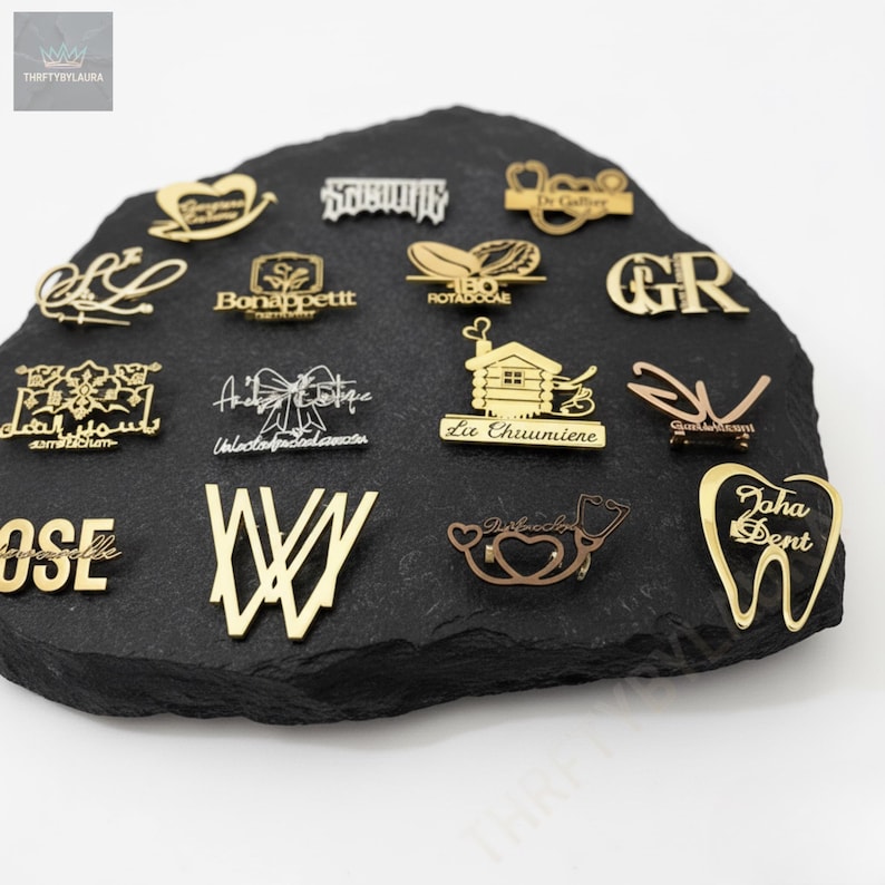 Custom Logo Lapel Pin: Personalized Business Brooch, Event Badge - Etsy