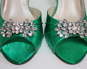 emerald green wedding shoes