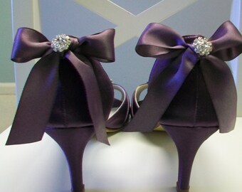 plum colored heels for wedding