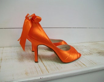 burnt orange shoes for wedding