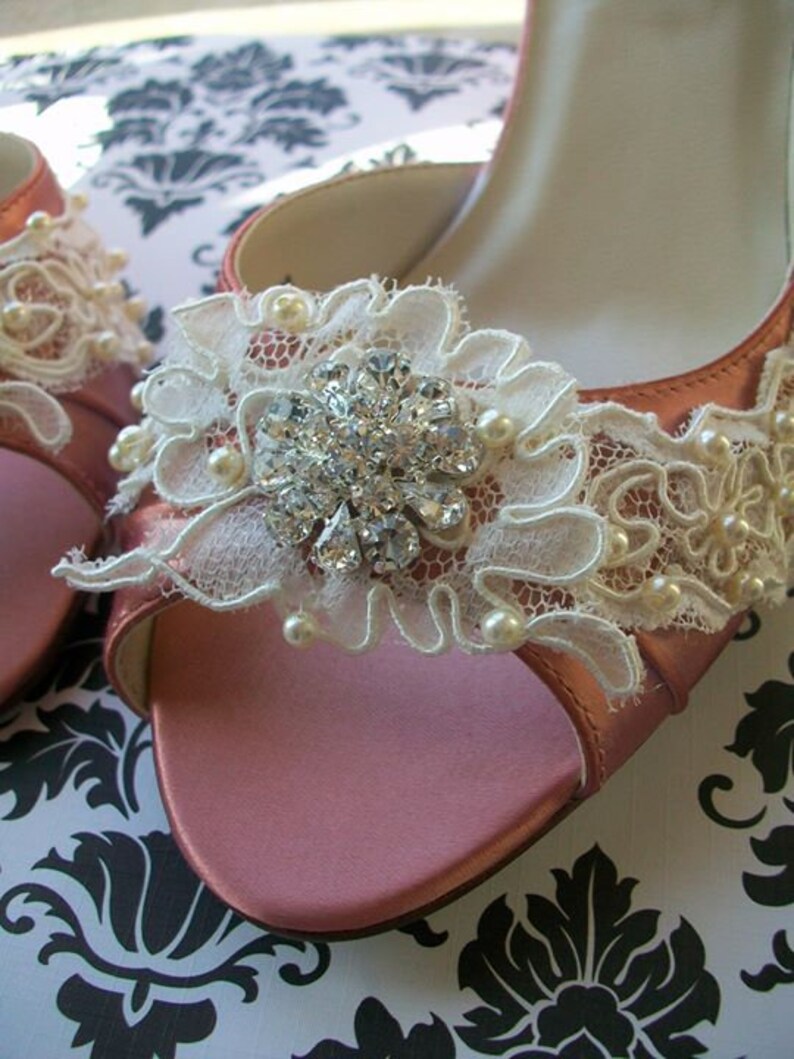 lace wedding wedge