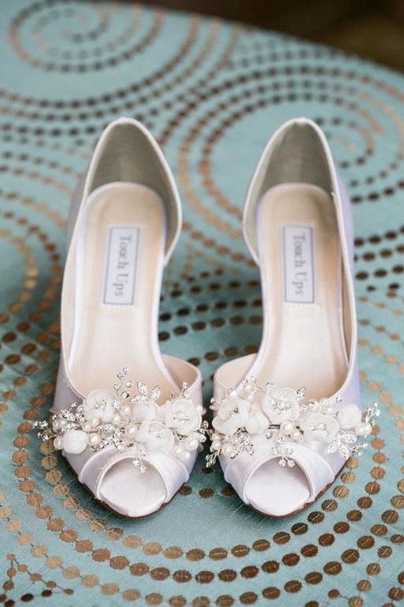 pearl embellished wedding shoes