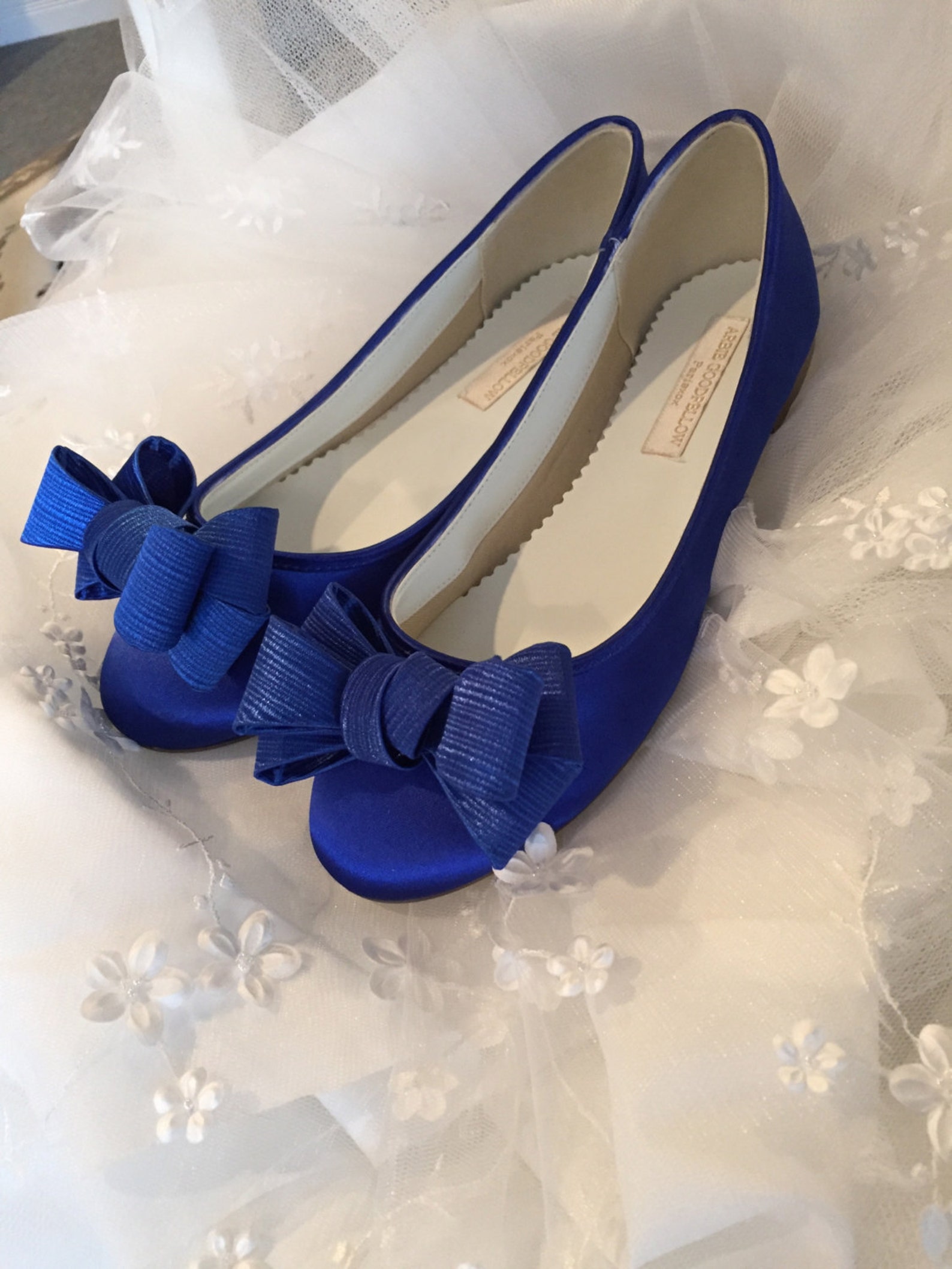 sapphire blue flats