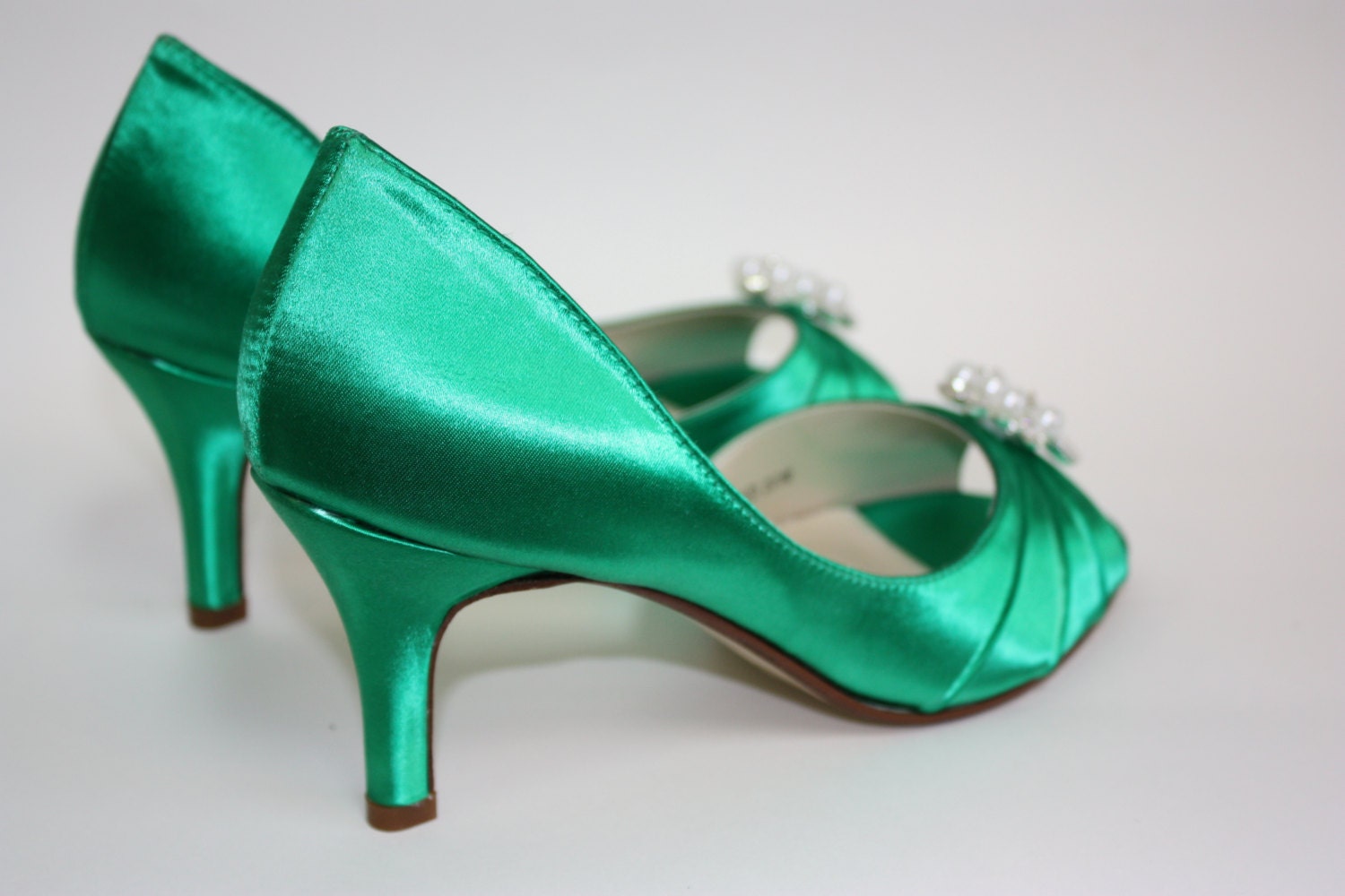 Pearl wedding shoes Choose your color and heel height Etsy