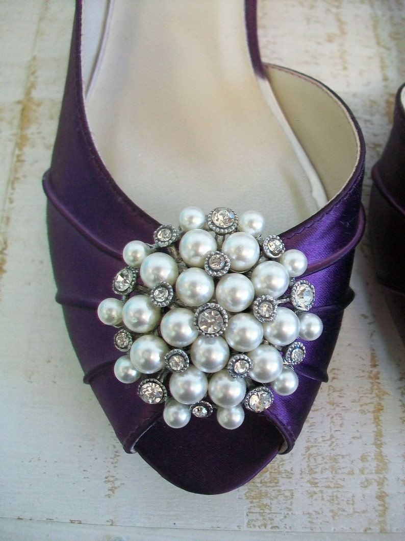 plum purple wedding shoes