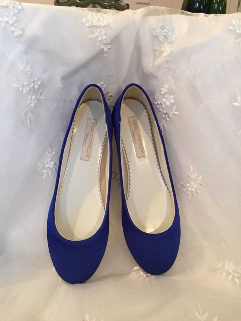 sapphire blue flats