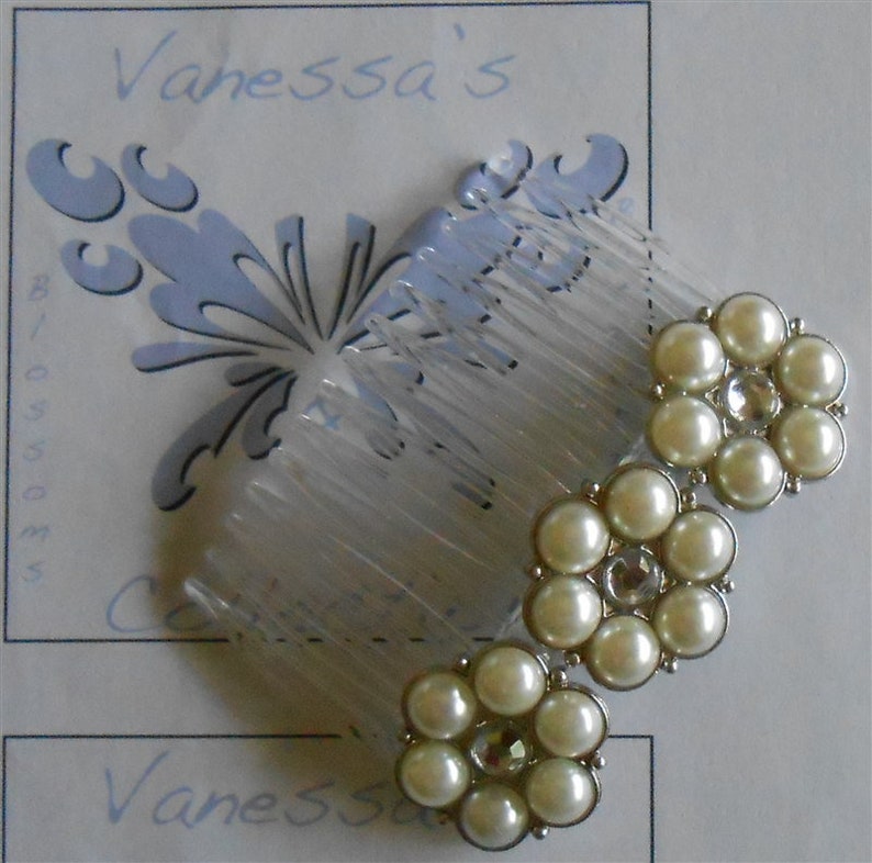 Bridal Hair Comb Flower Hair Combs Decorative Combs Sale Wedding Combs White Floral Comb Pearl Comb