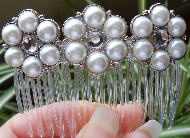 Bridal Hair Comb Flower Hair Combs Decorative Combs Sale Wedding Combs White Floral Comb Pearl Comb