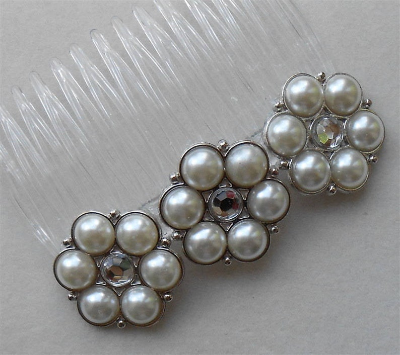 Bridal Hair Comb Flower Hair Combs Decorative Combs Sale Wedding Combs White Floral Comb Pearl Comb