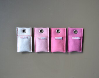 personalized lavender sachets, modern pink lavender pillow bags, coworkers gift, aromatherapy, spa relaxation gift