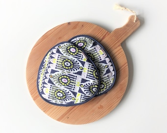 large hot pads - tribal kitchen print cotton potholders - kitchen potholders - africa hot pads